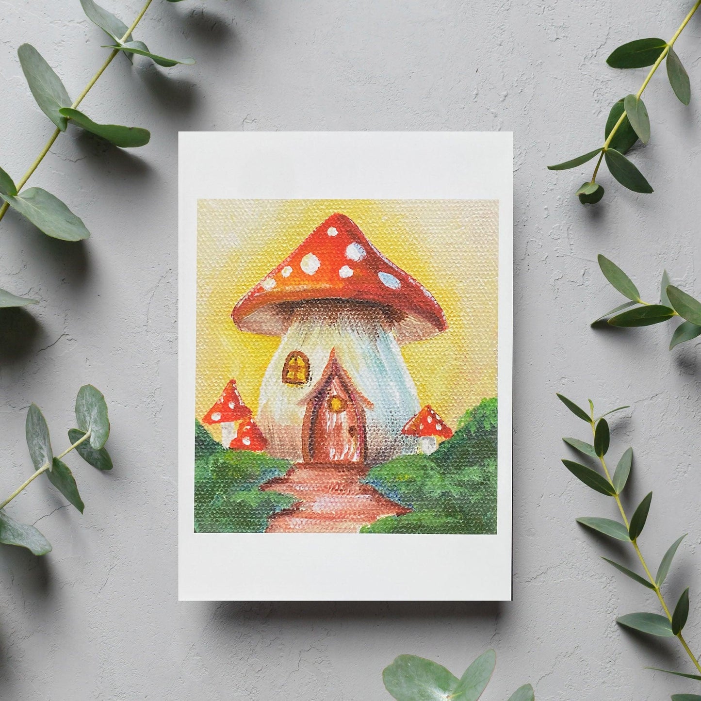 Home Sweet Home Blank Card - Kristal Serna, Fine Artist
