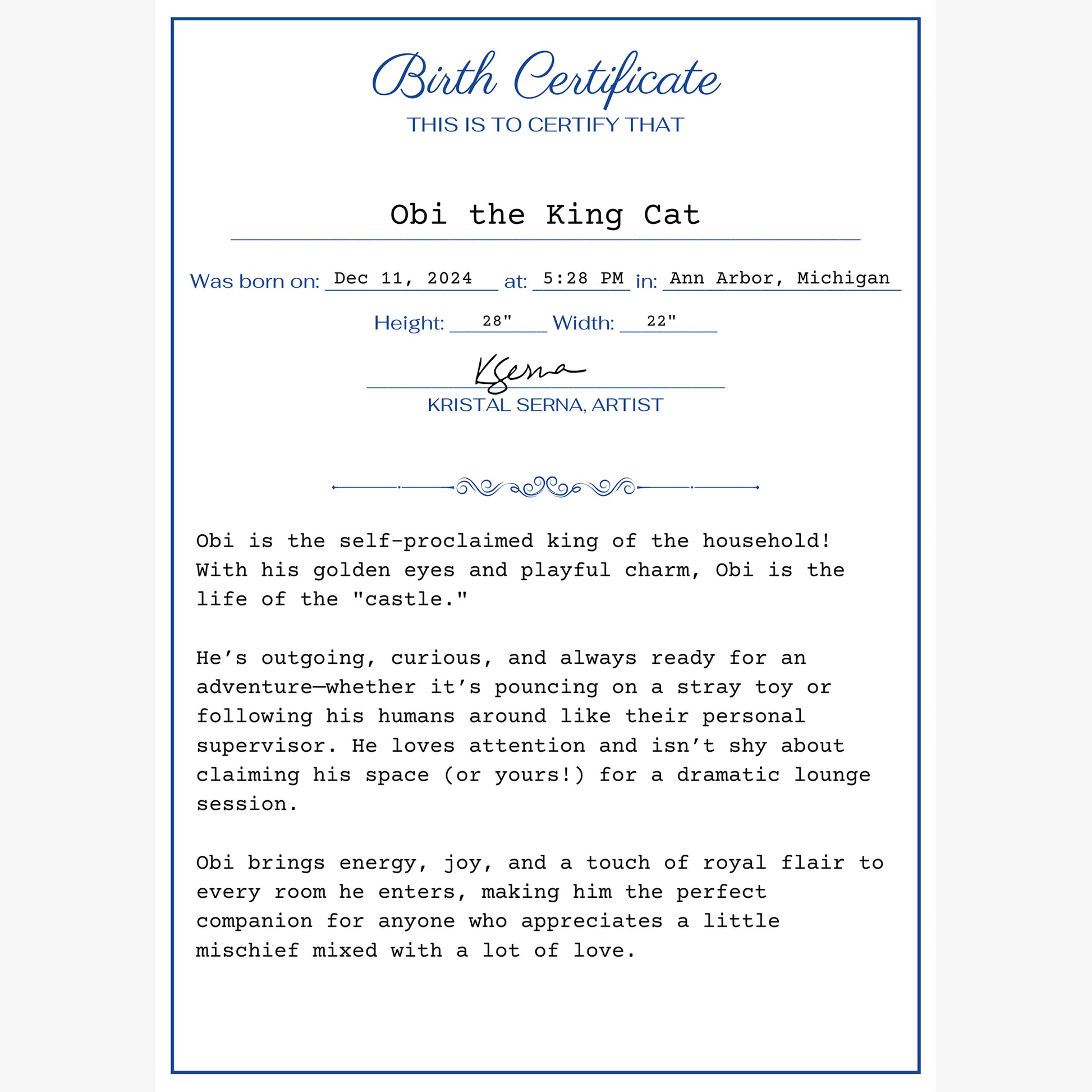 Kristal Serna, Fine Artist