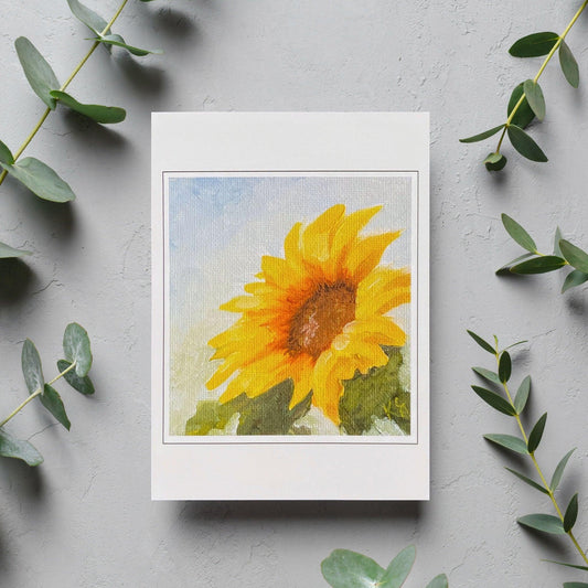 Ray of Sunshine Blank Card - Kristal Serna, Fine Artist