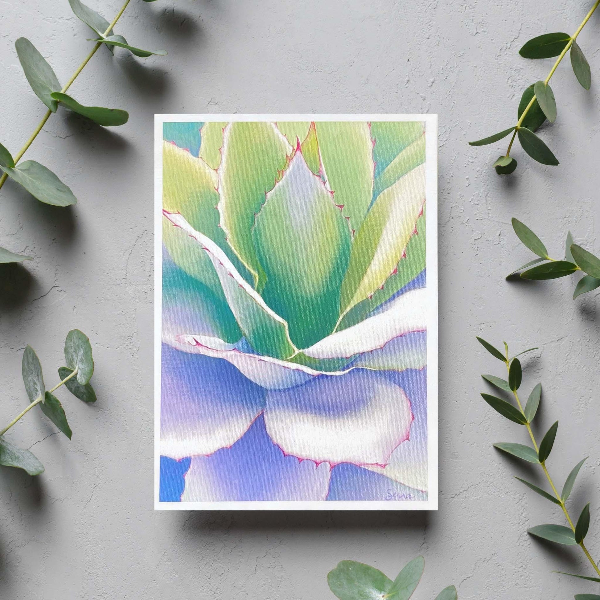 Desert Jewel Blank Card - Kristal Serna, Fine Artist