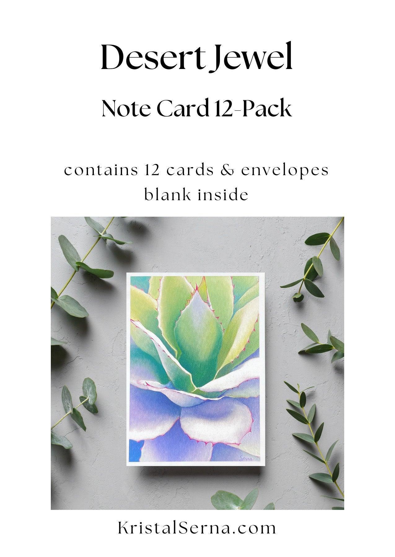 Desert Jewel Blank Card - Kristal Serna, Fine Artist