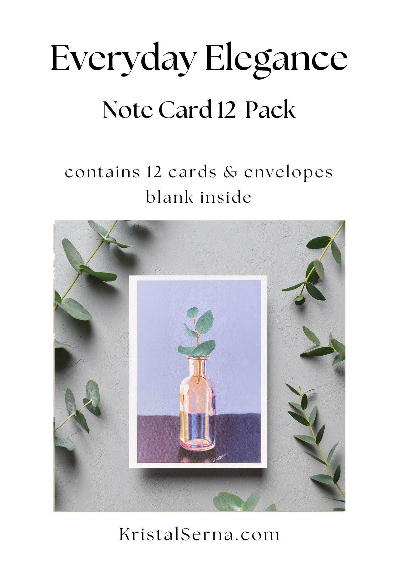 Everyday Elegance Blank Card - Kristal Serna, Fine Artist