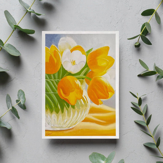 Liquid Sunshine Blank Card - Kristal Serna, Fine Artist