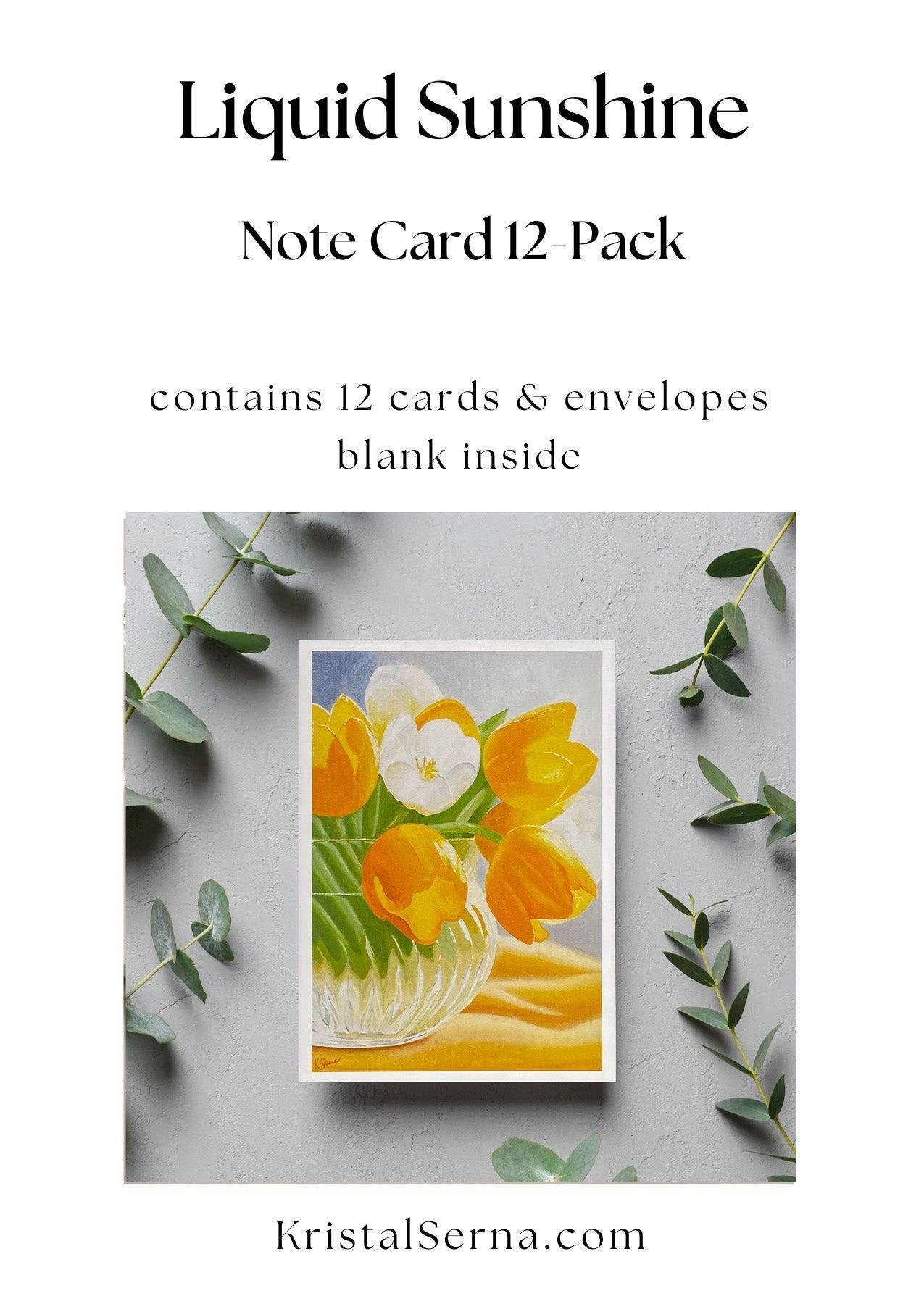 Liquid Sunshine Blank Card - Kristal Serna, Fine Artist