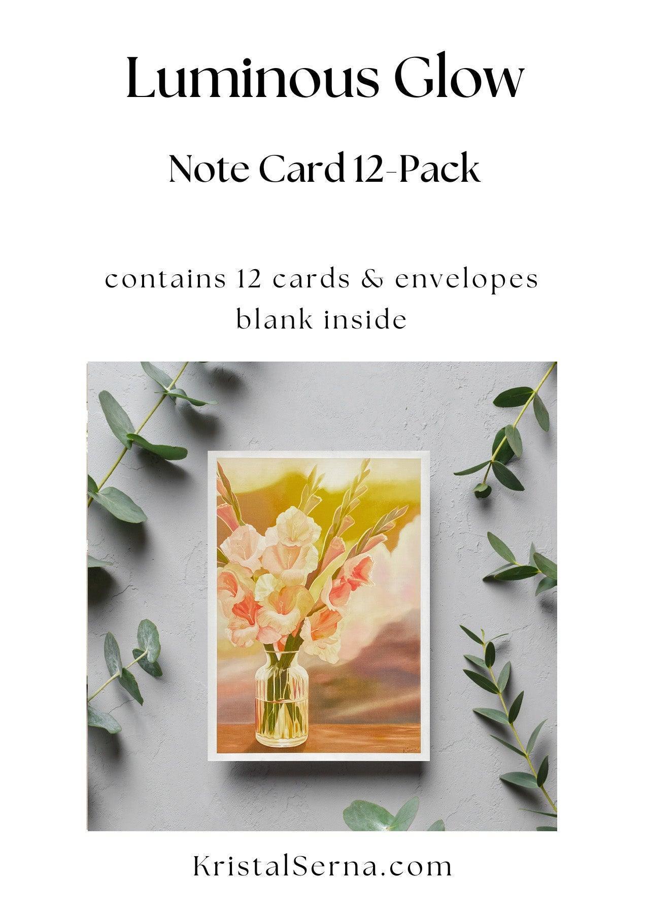 Luminous Glow Blank Card - Kristal Serna, Fine Artist