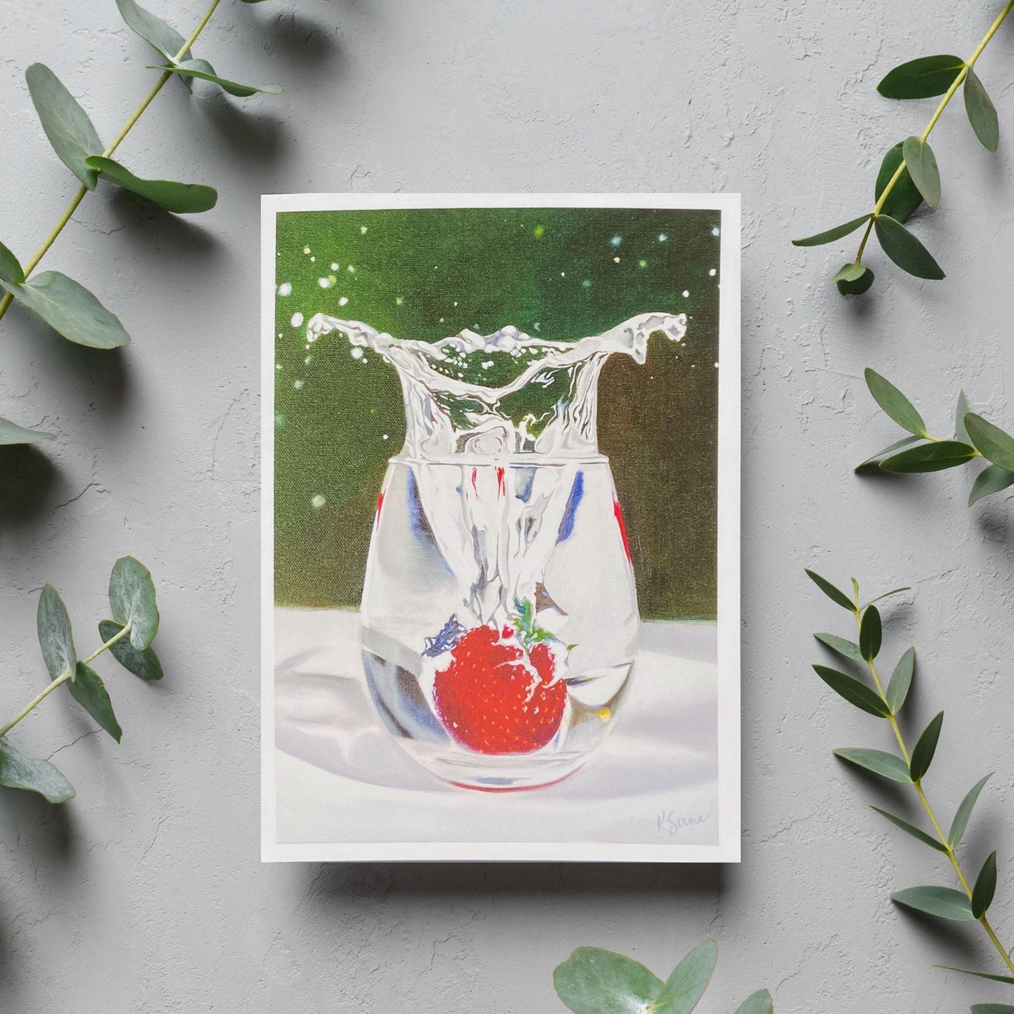 Making a Splash Blank Card - Kristal Serna, Fine Artist