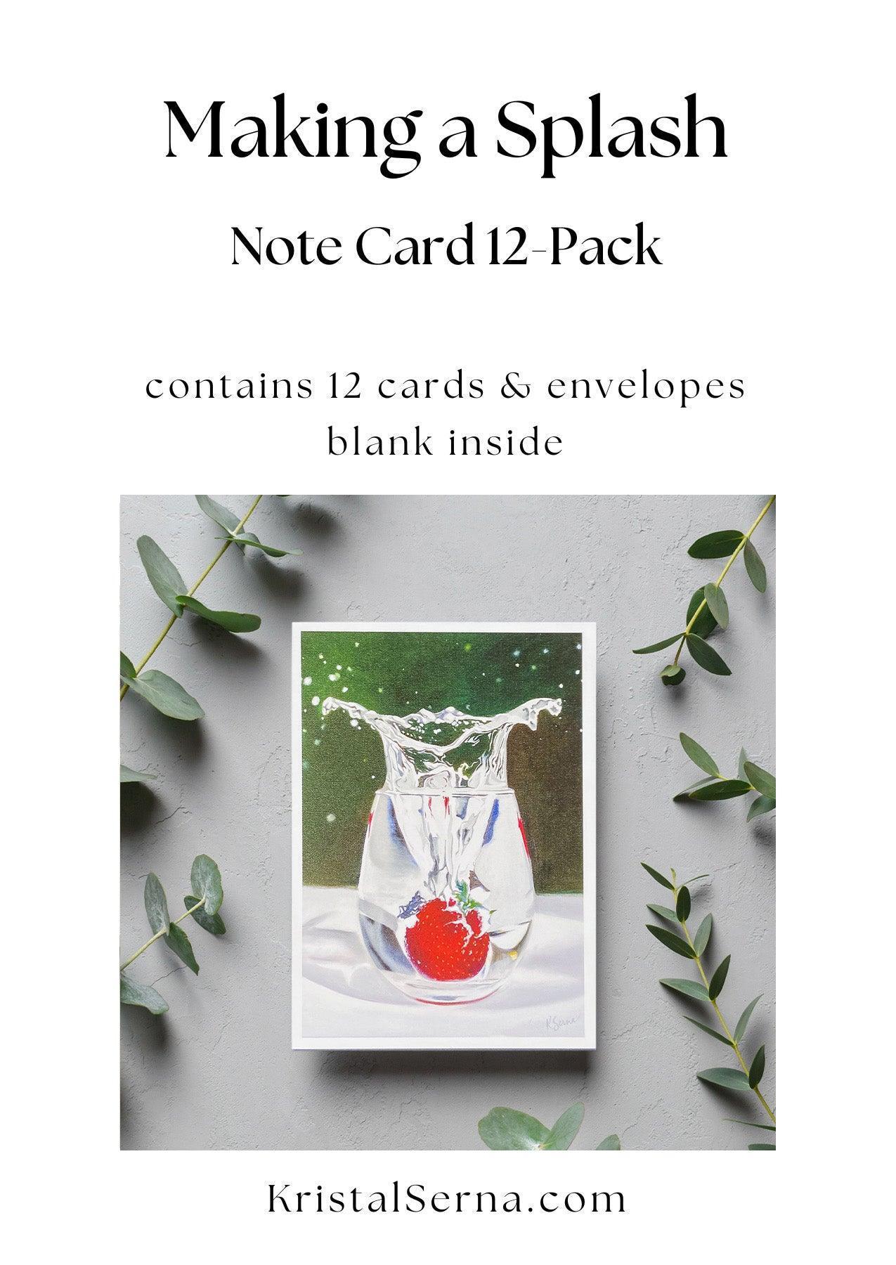 Making a Splash Blank Card - Kristal Serna, Fine Artist