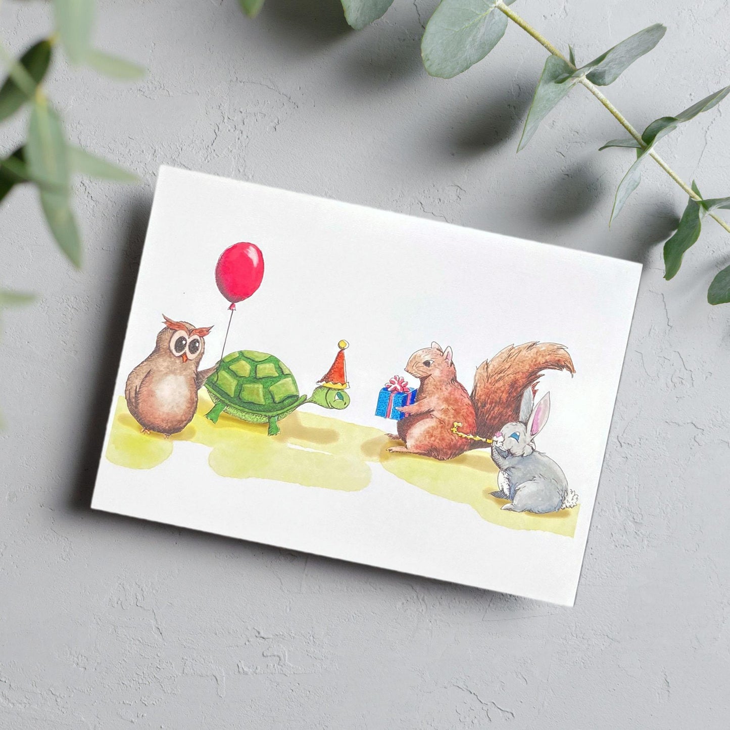 Party Animals Card - Kristal Serna, Fine Artist