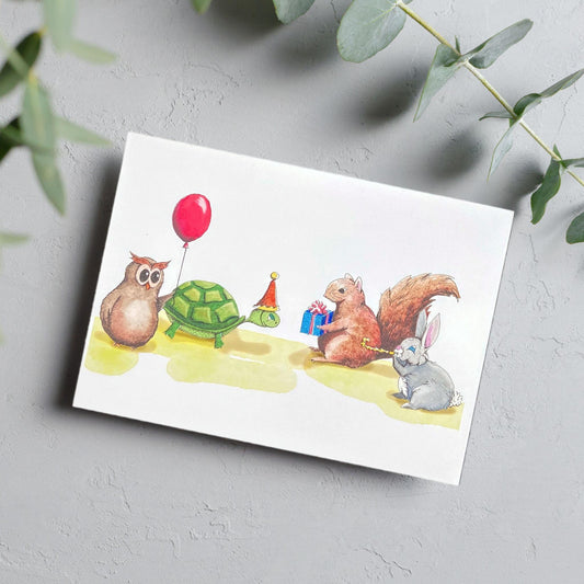 Party Animals Card - Kristal Serna, Fine Artist