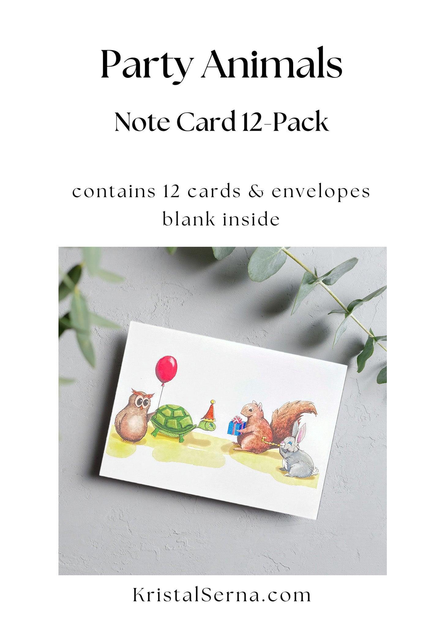 Party Animals Card - Kristal Serna, Fine Artist
