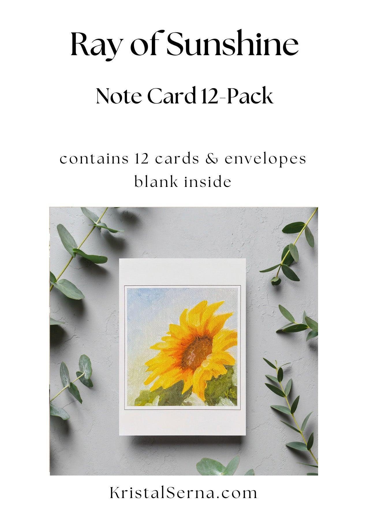 Ray of Sunshine Blank Card - Kristal Serna, Fine Artist