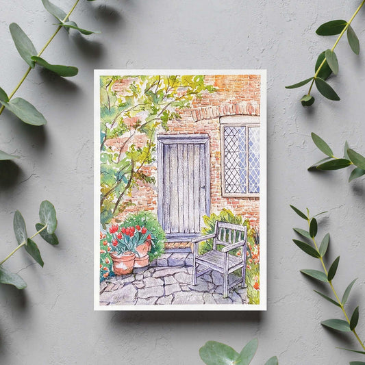 Sit for a Spell Blank Card - Kristal Serna, Fine Artist