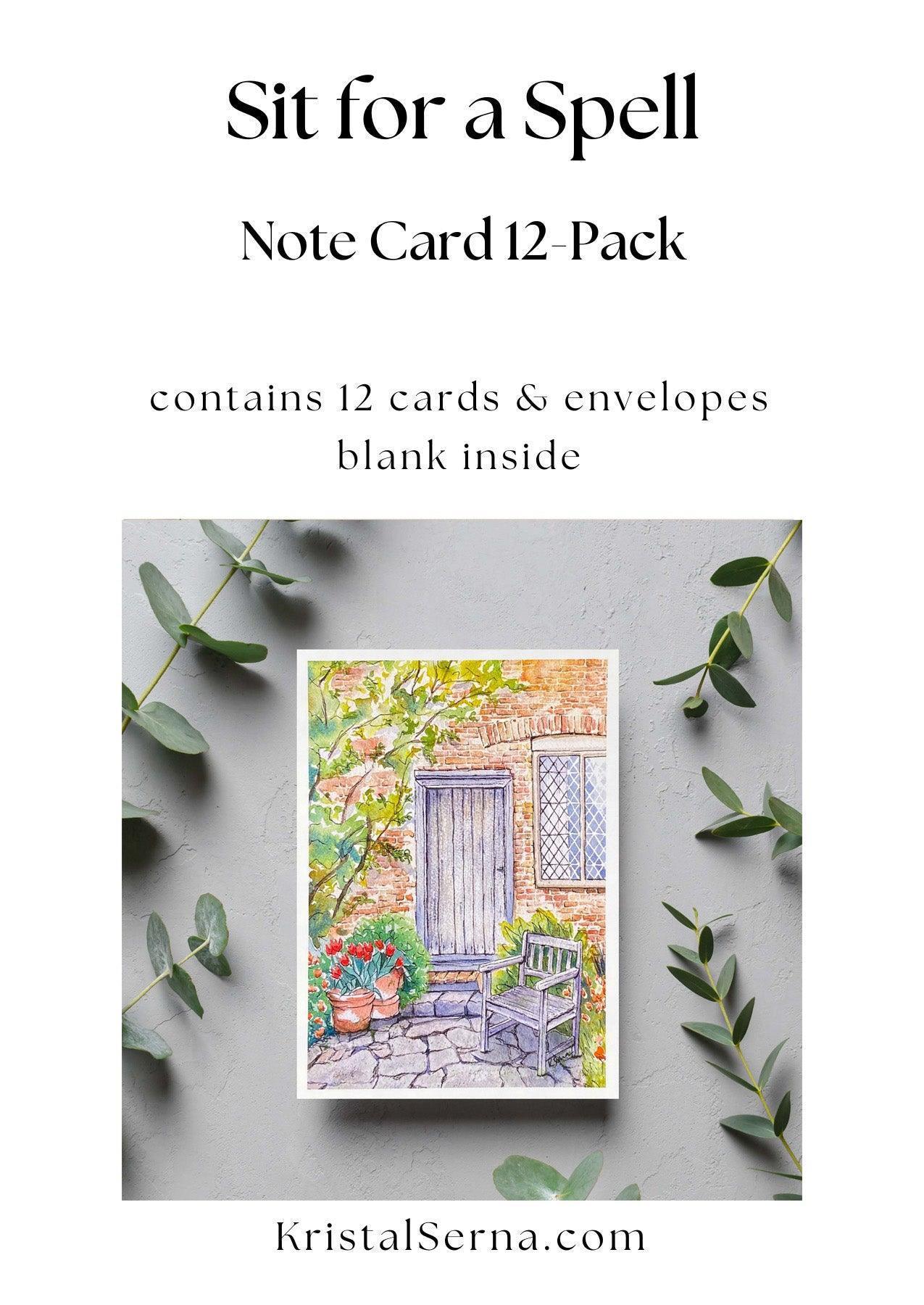 Sit for a Spell Blank Card - Kristal Serna, Fine Artist