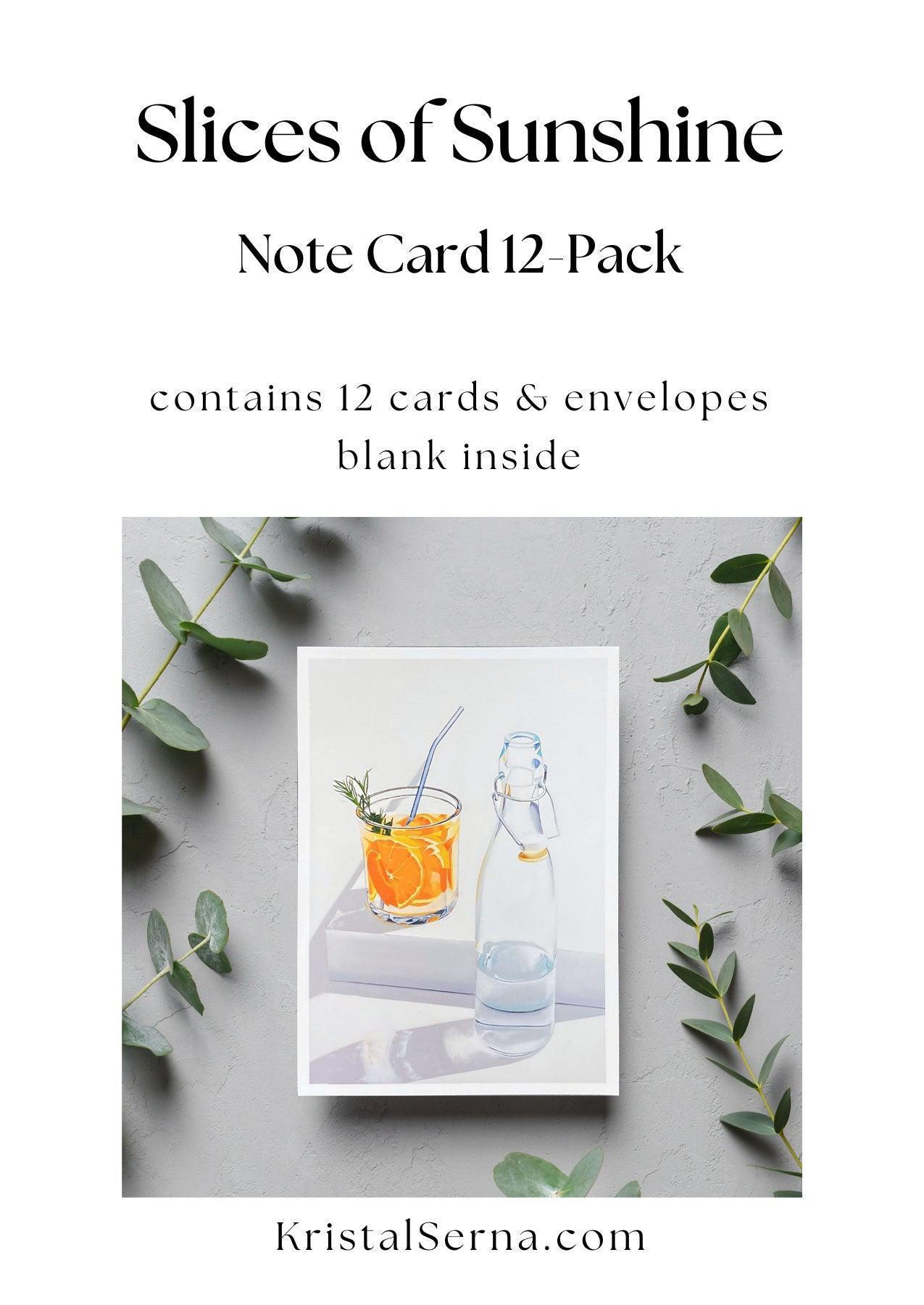 Slices of Sunshine Blank Card - Kristal Serna, Fine Artist