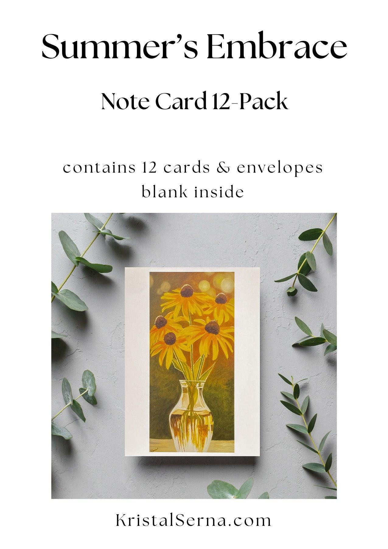 Summer's Embrace Blank Card - Kristal Serna, Fine Artist