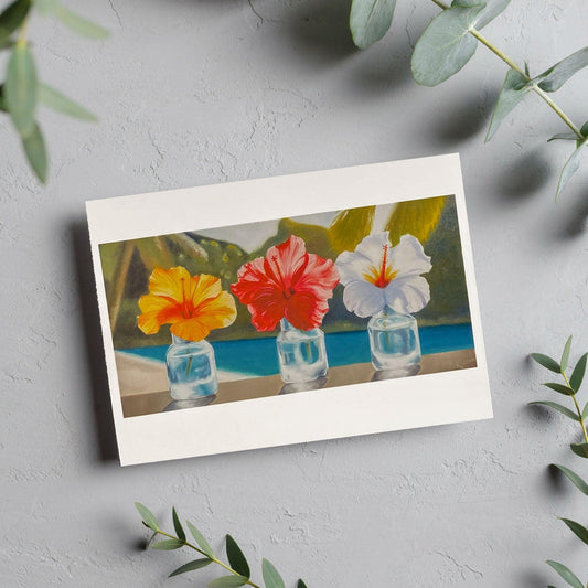 Summer Vibes Blank Card - Kristal Serna, Fine Artist
