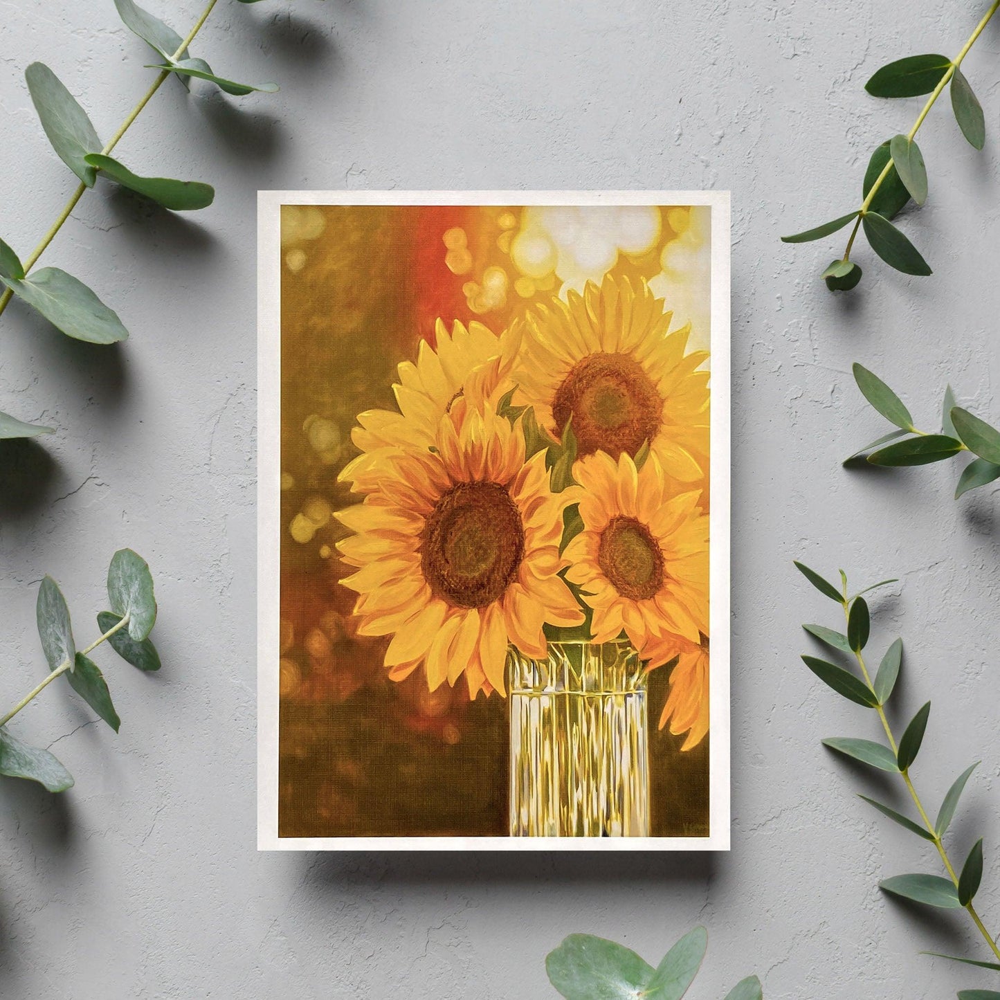 Sunny Delight Blank Card - Kristal Serna, Fine Artist