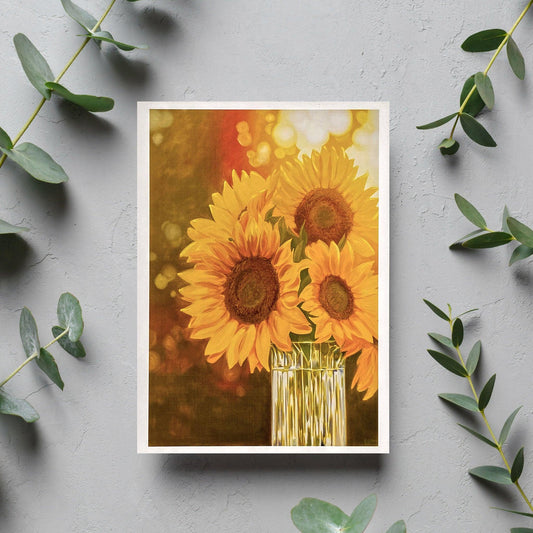 Sunny Delight Blank Card - Kristal Serna, Fine Artist
