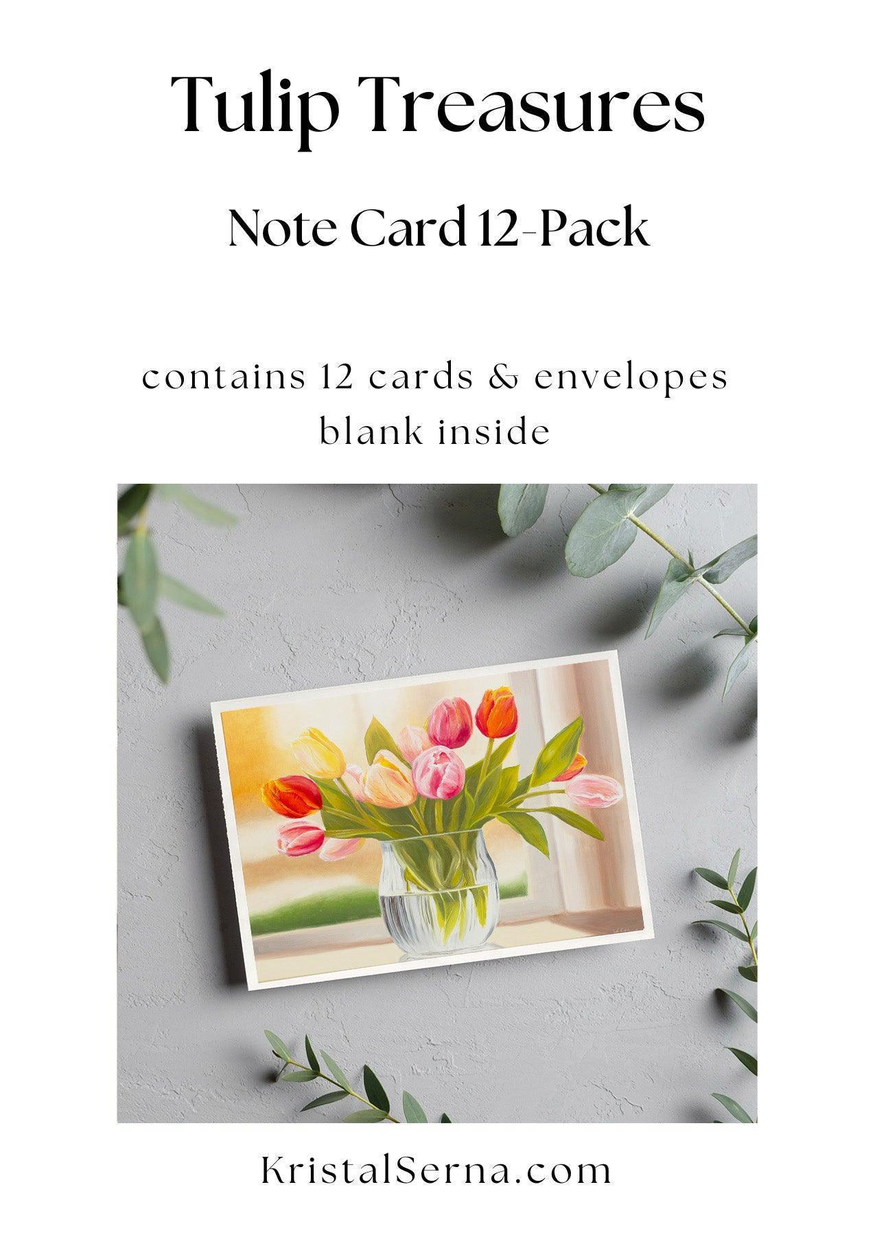 Tulip Treasures Blank Card - Kristal Serna, Fine Artist