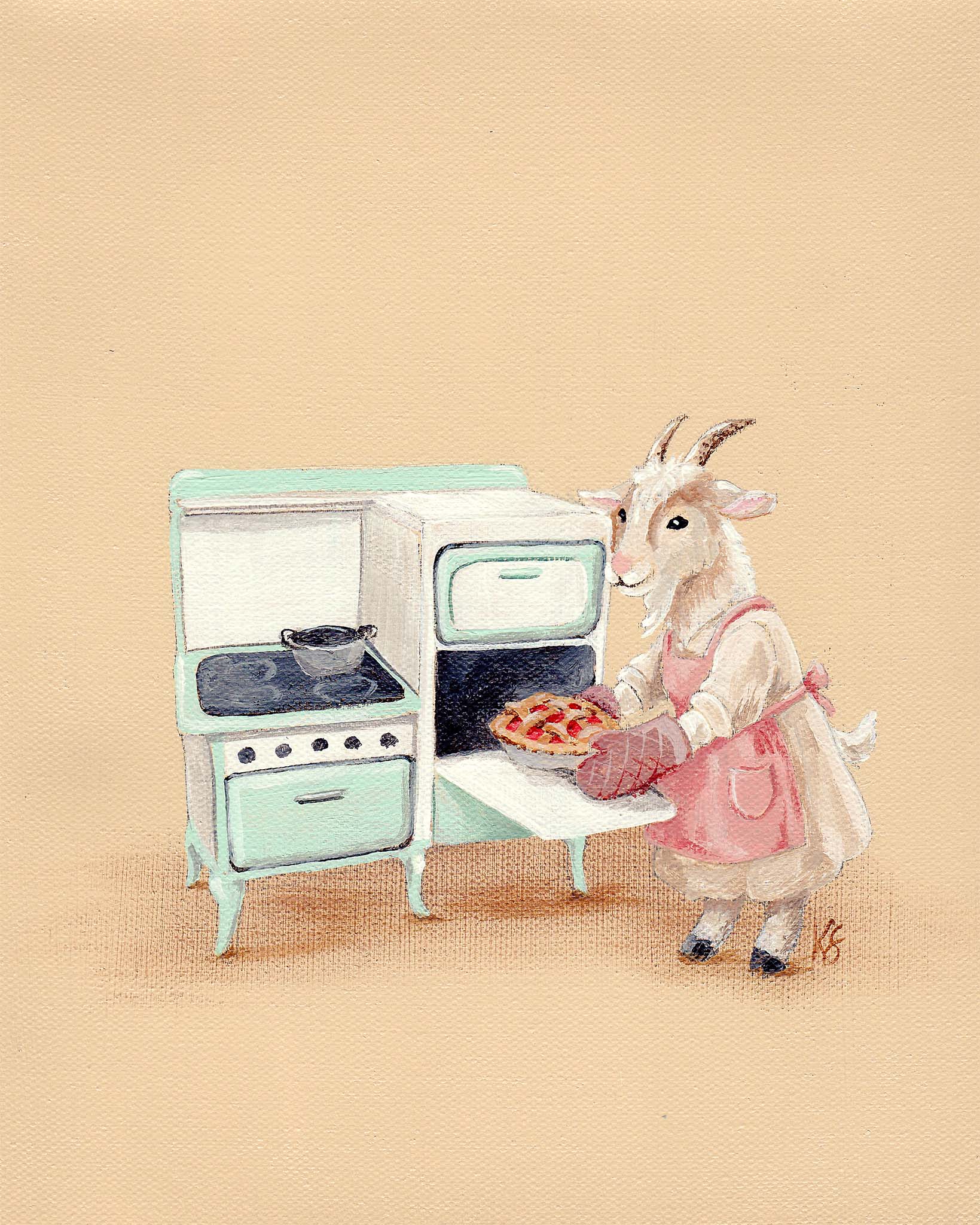 Baking Art Print (Weekly Chores Series)