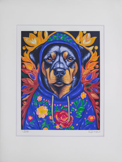 Buster the Rottweiler Limited Edition Print