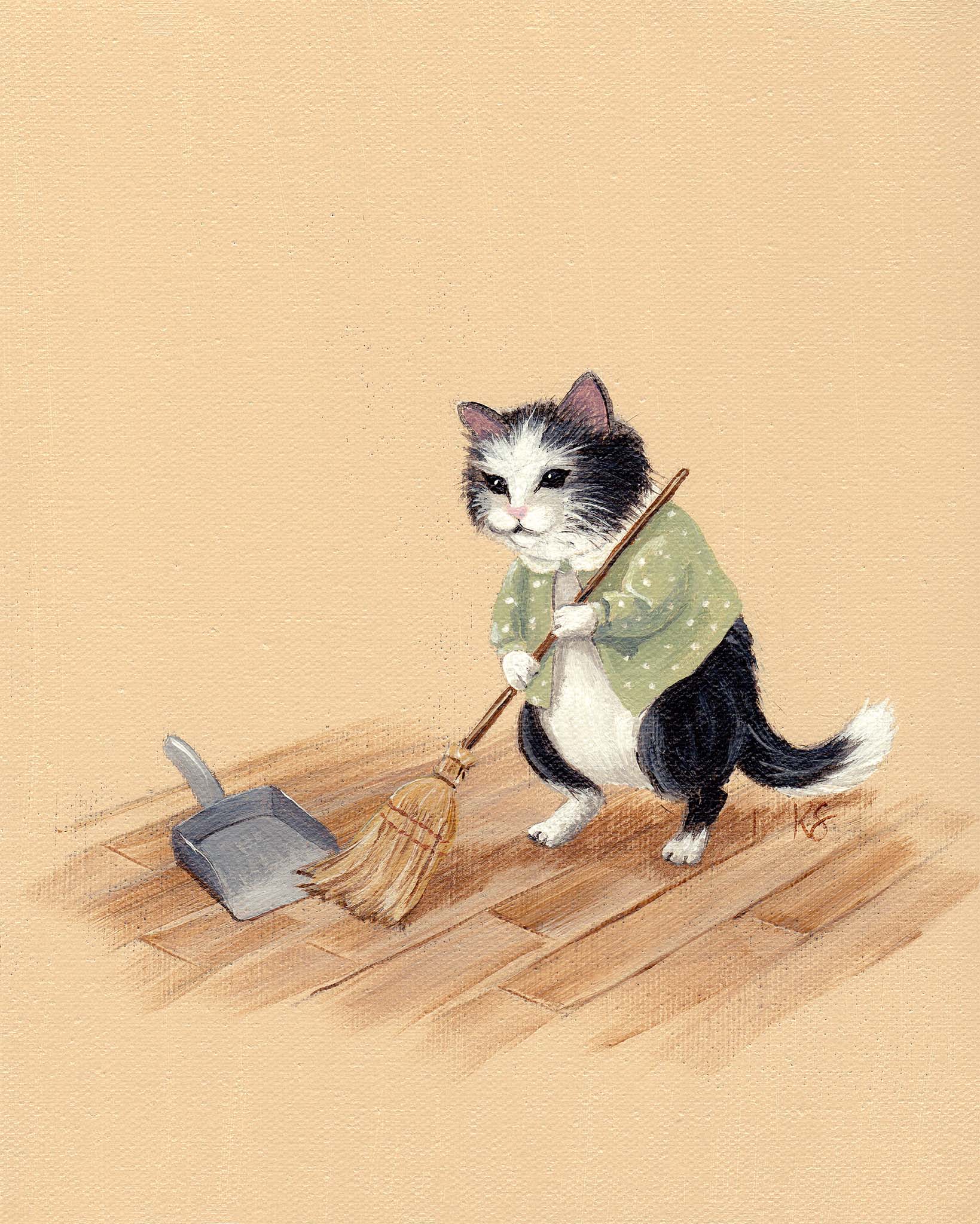 Cleaning Art Print (Weekly Chores Series)