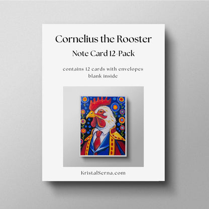 Cornelius the Rooster Blank Card