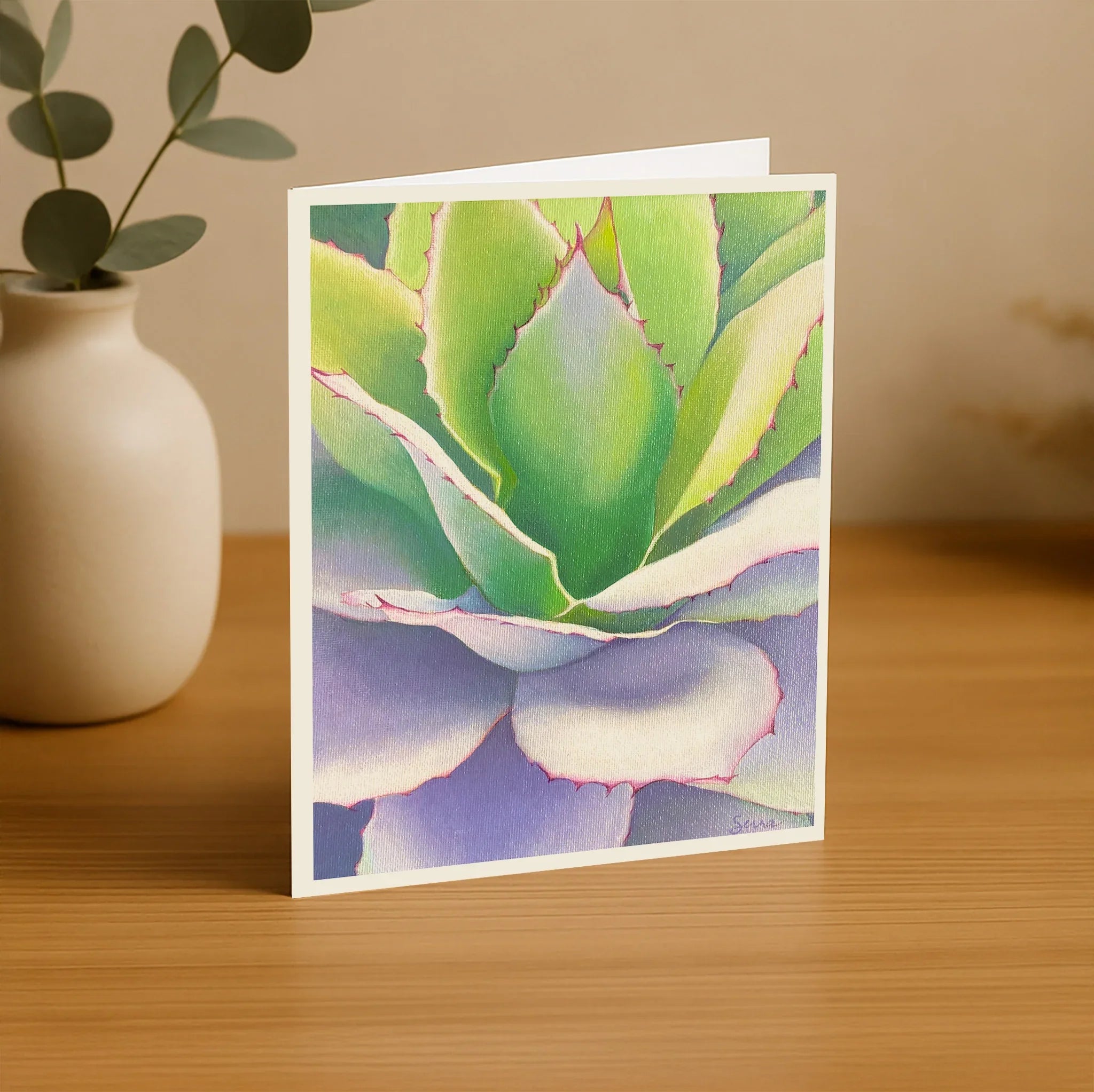 desert jewel succulent Desert Jewel Blank Greeting Card