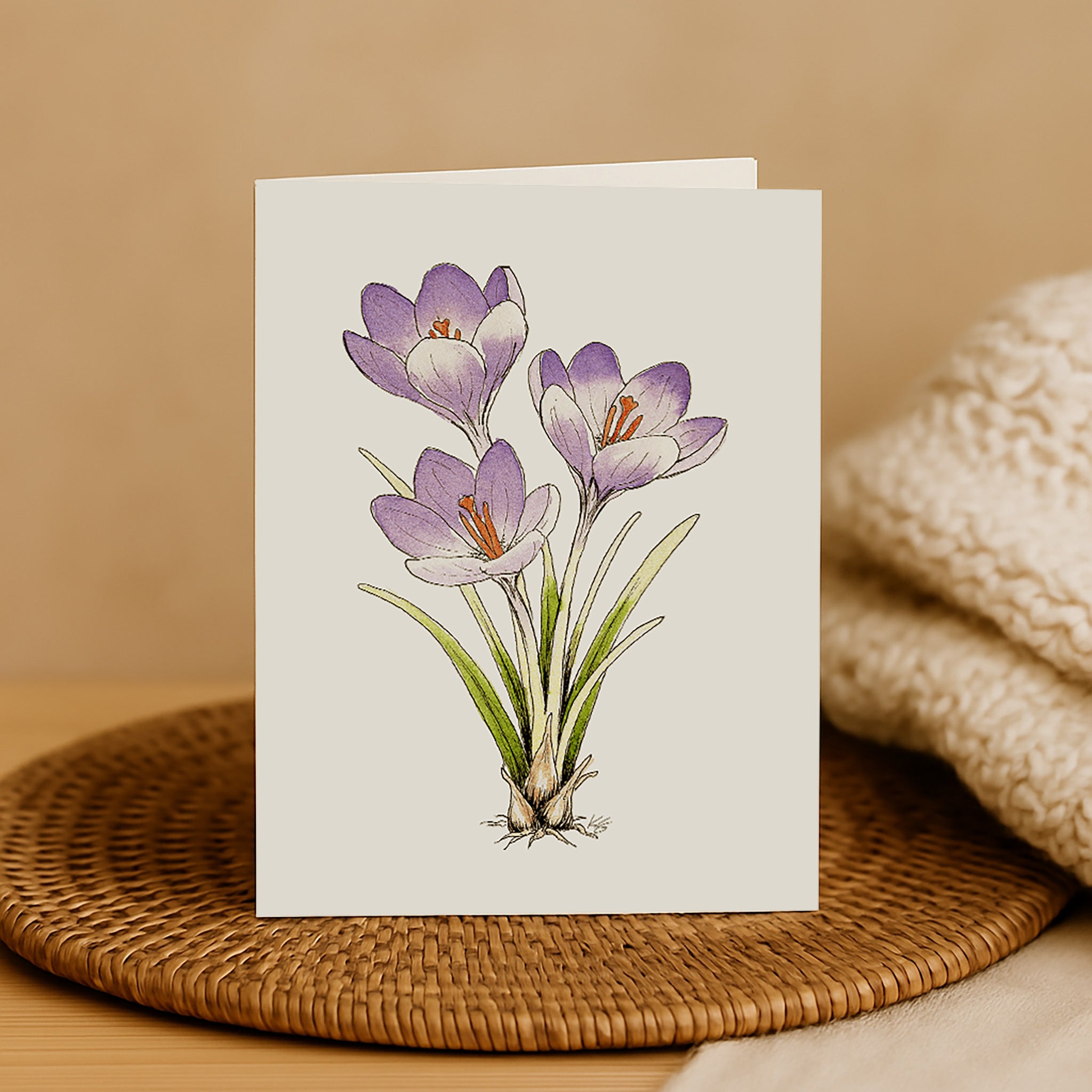 Early Crocus Card