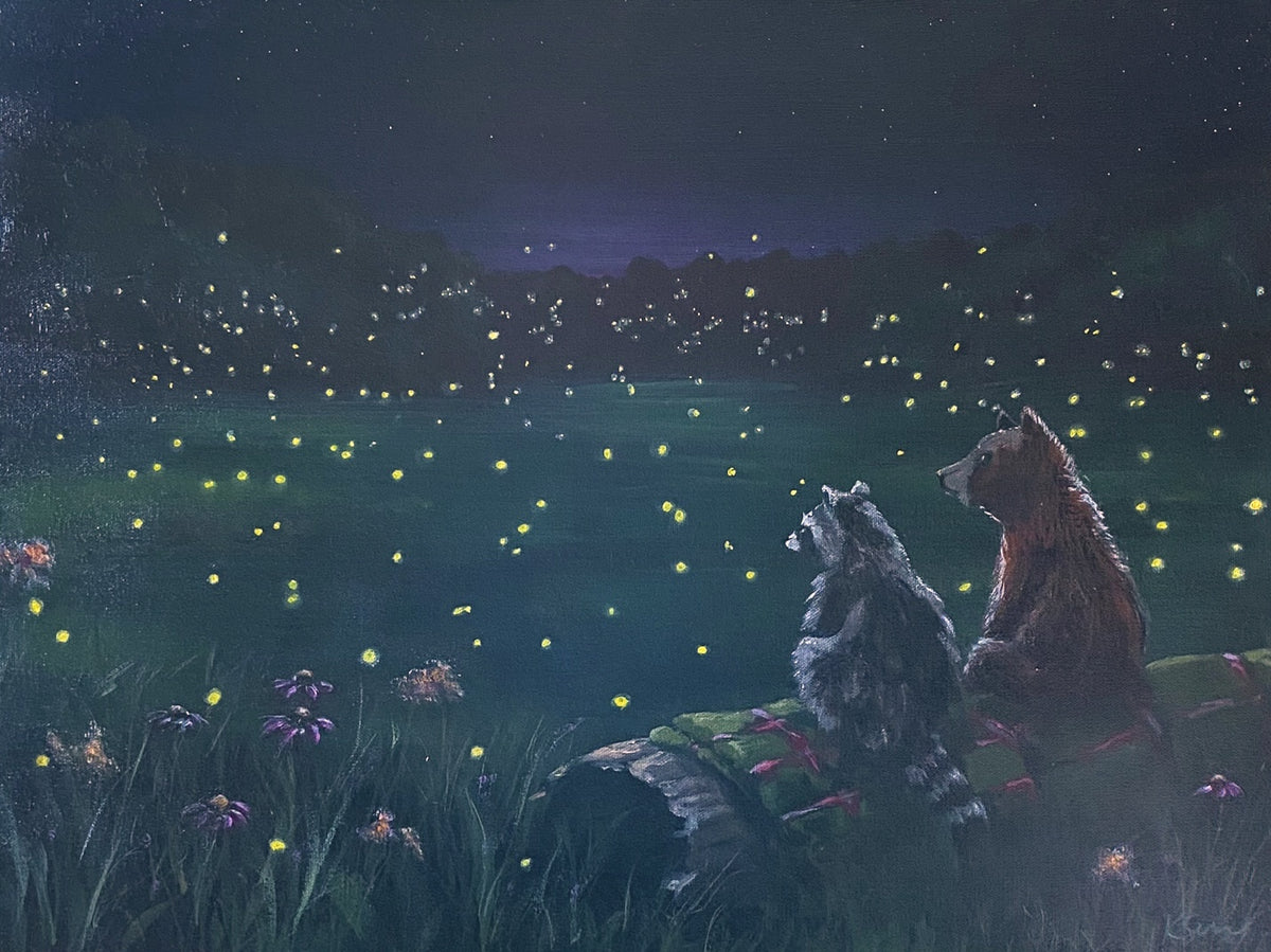 Fireflies Painting