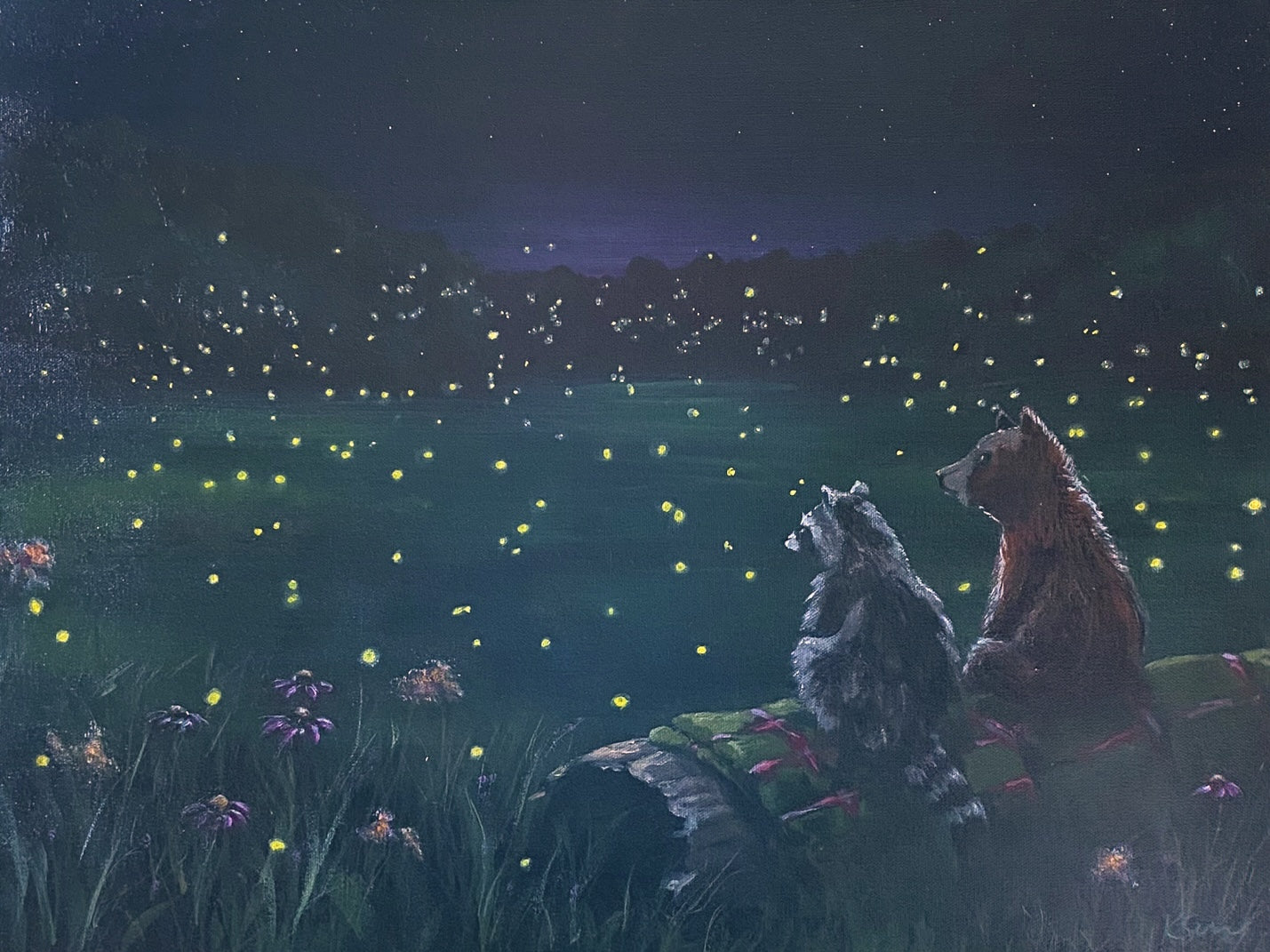 Fireflies Painting