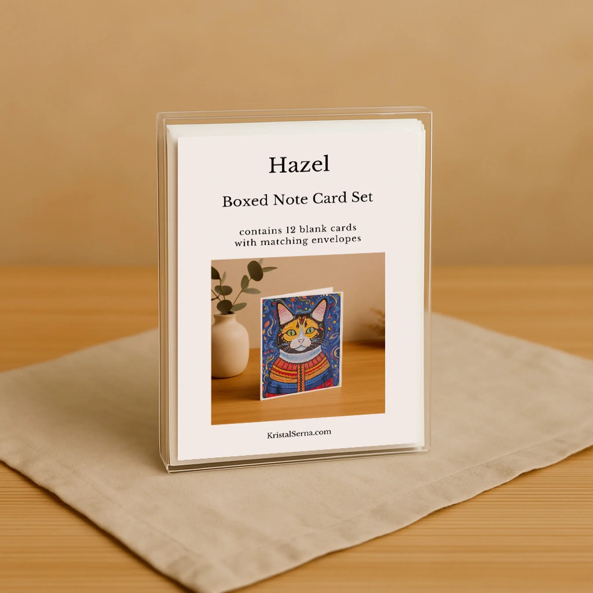 Hazel the Cat Card