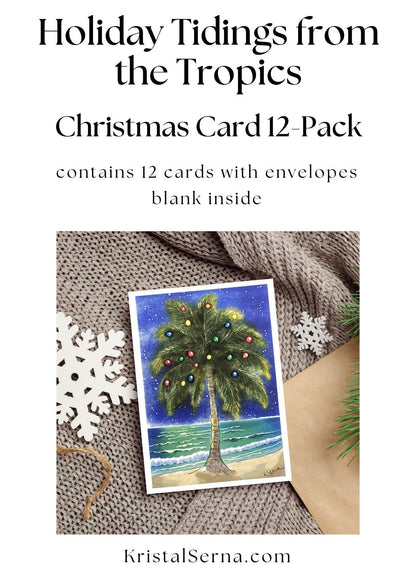 Holiday Tidings from the Tropics Blank Card