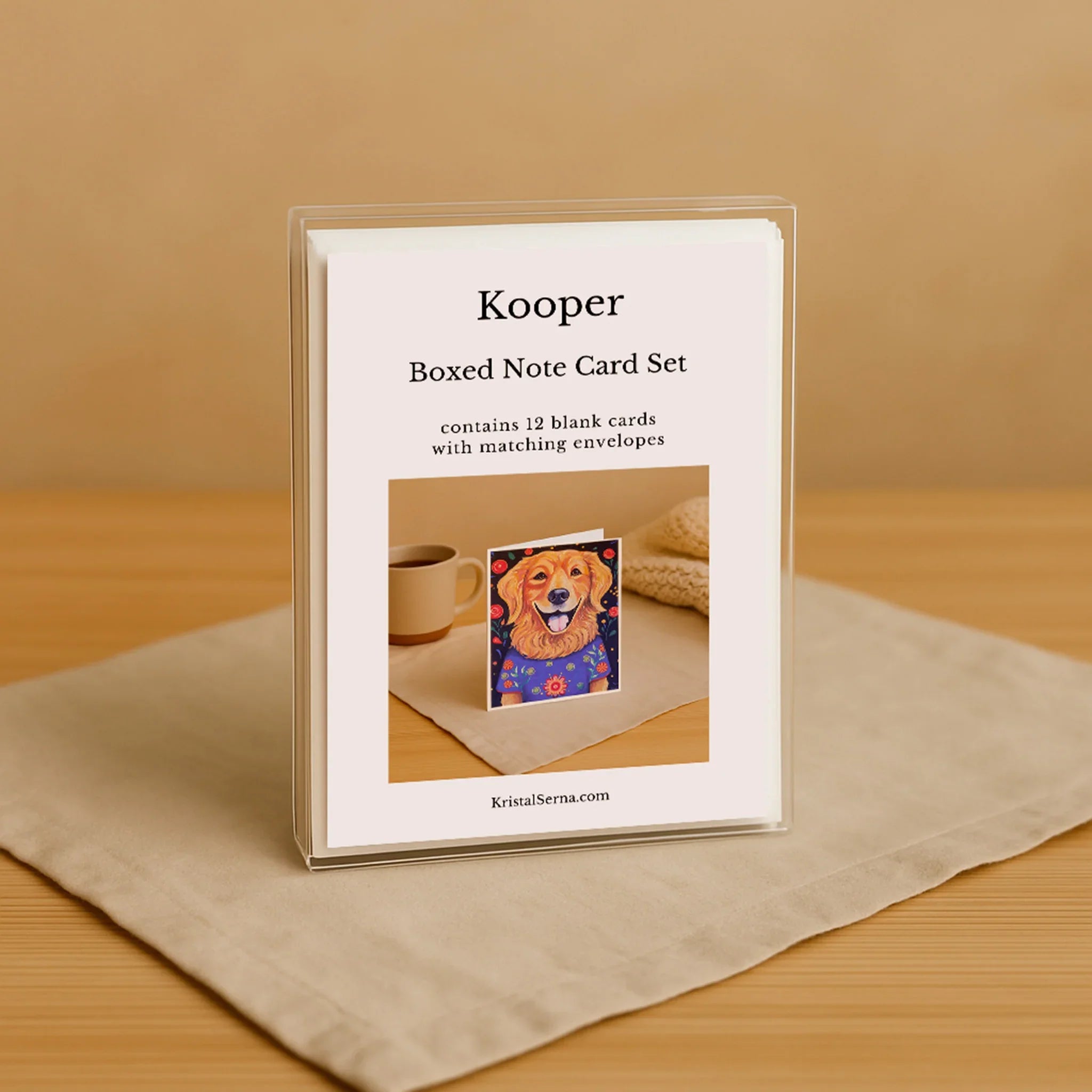 Kooper the Golden Retriever Card