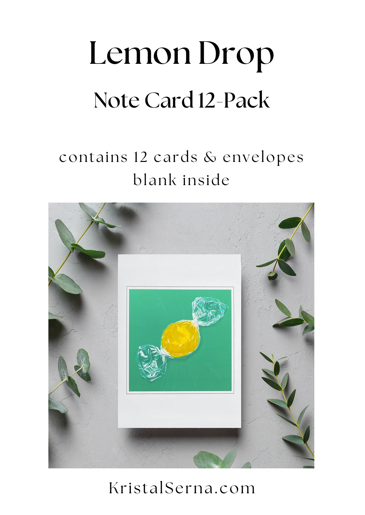 Lemon Drop Blank Card