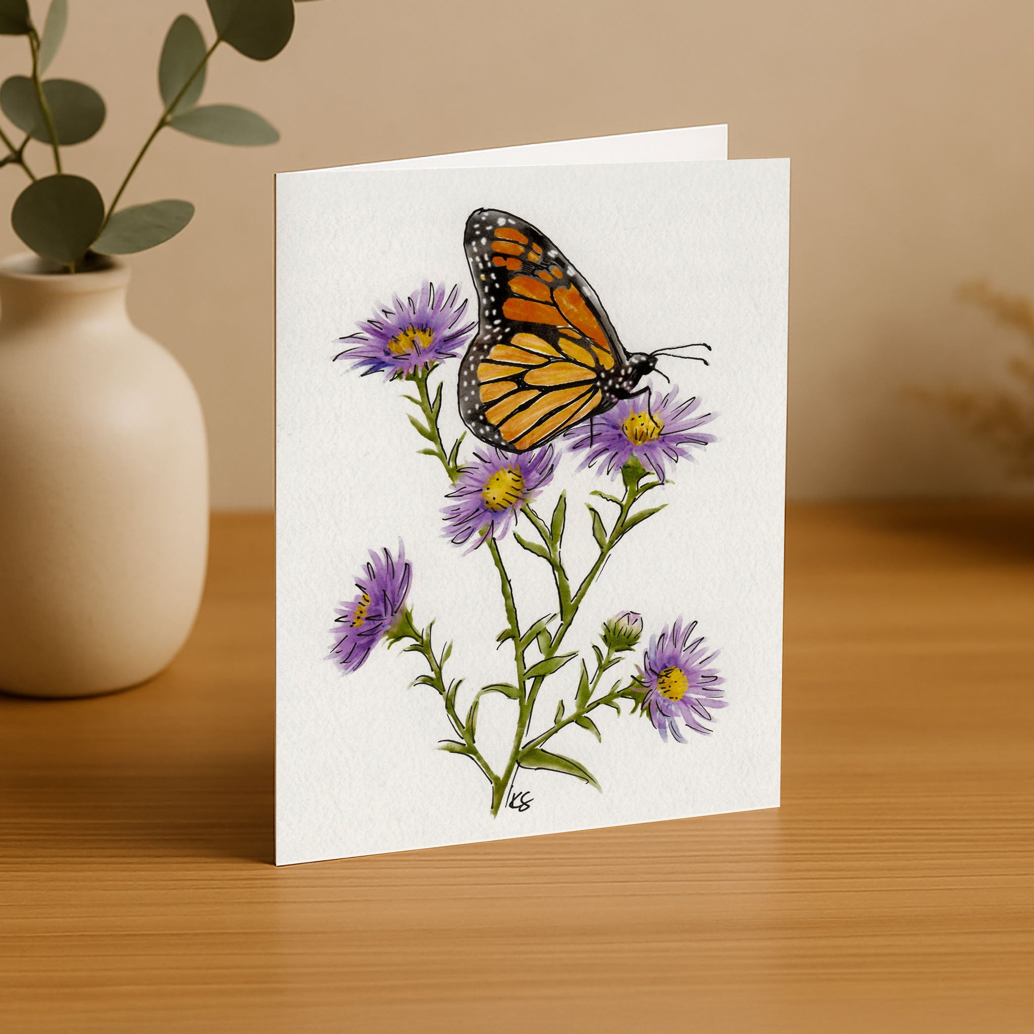 Love is Like a Butterfly Blank Card