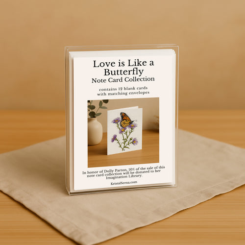 Love is Like a Butterfly Blank Card