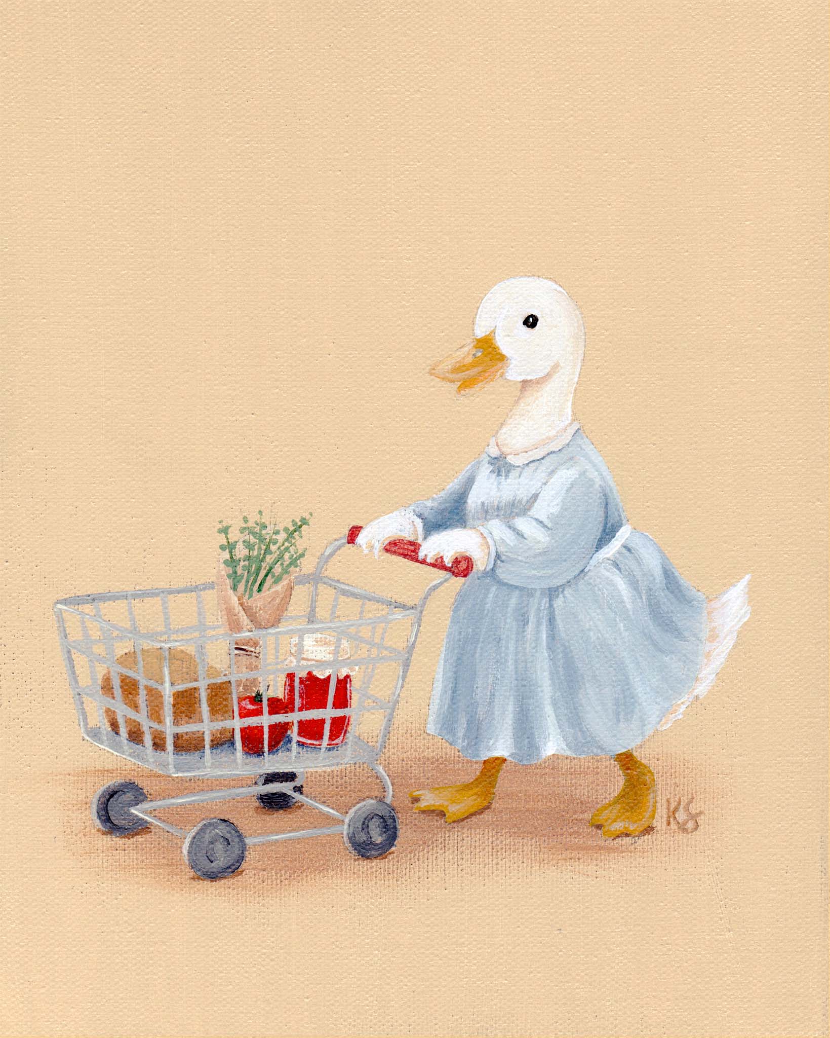 Market Day Art Print (Weekly Chores Series)