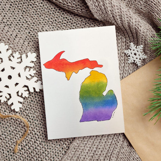 Michigan Love Blank Card