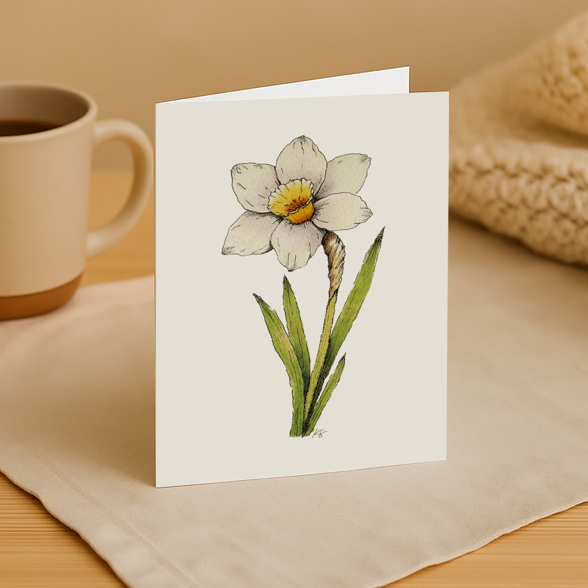 Morning Daffodil Card