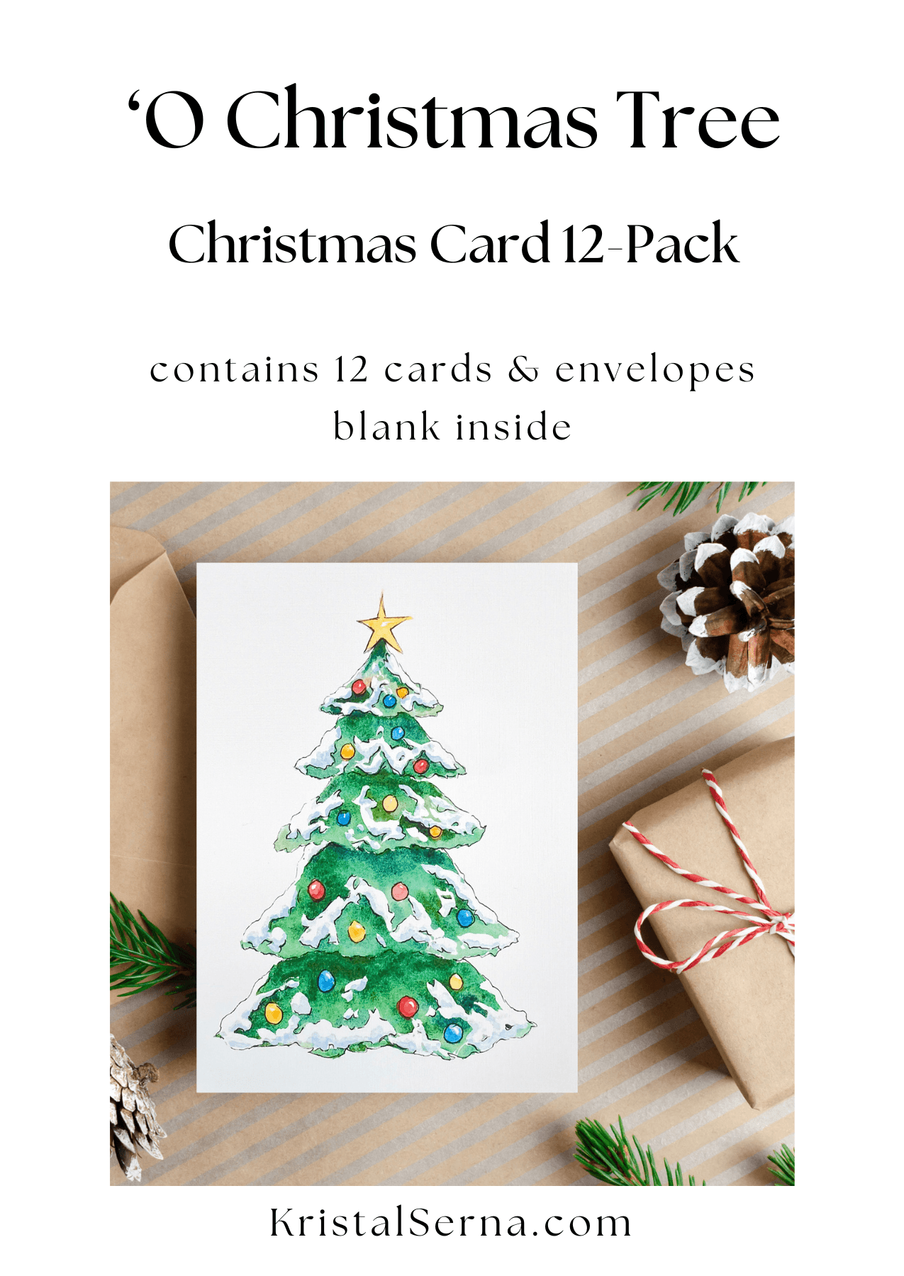 O Christmas Tree Blank Card