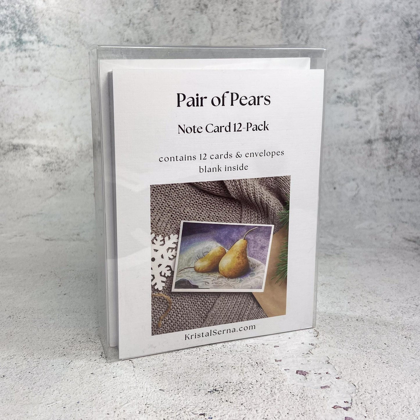 image of Pair of Pears Blank Card from Kristal Serna, Fine Artist