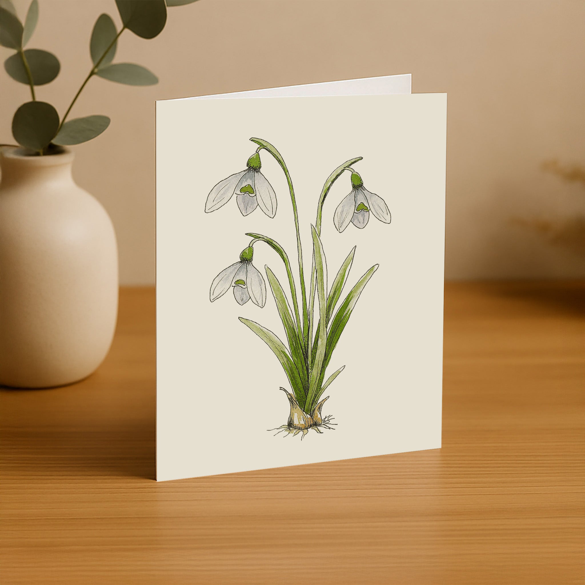 Quiet Snowdrops Card