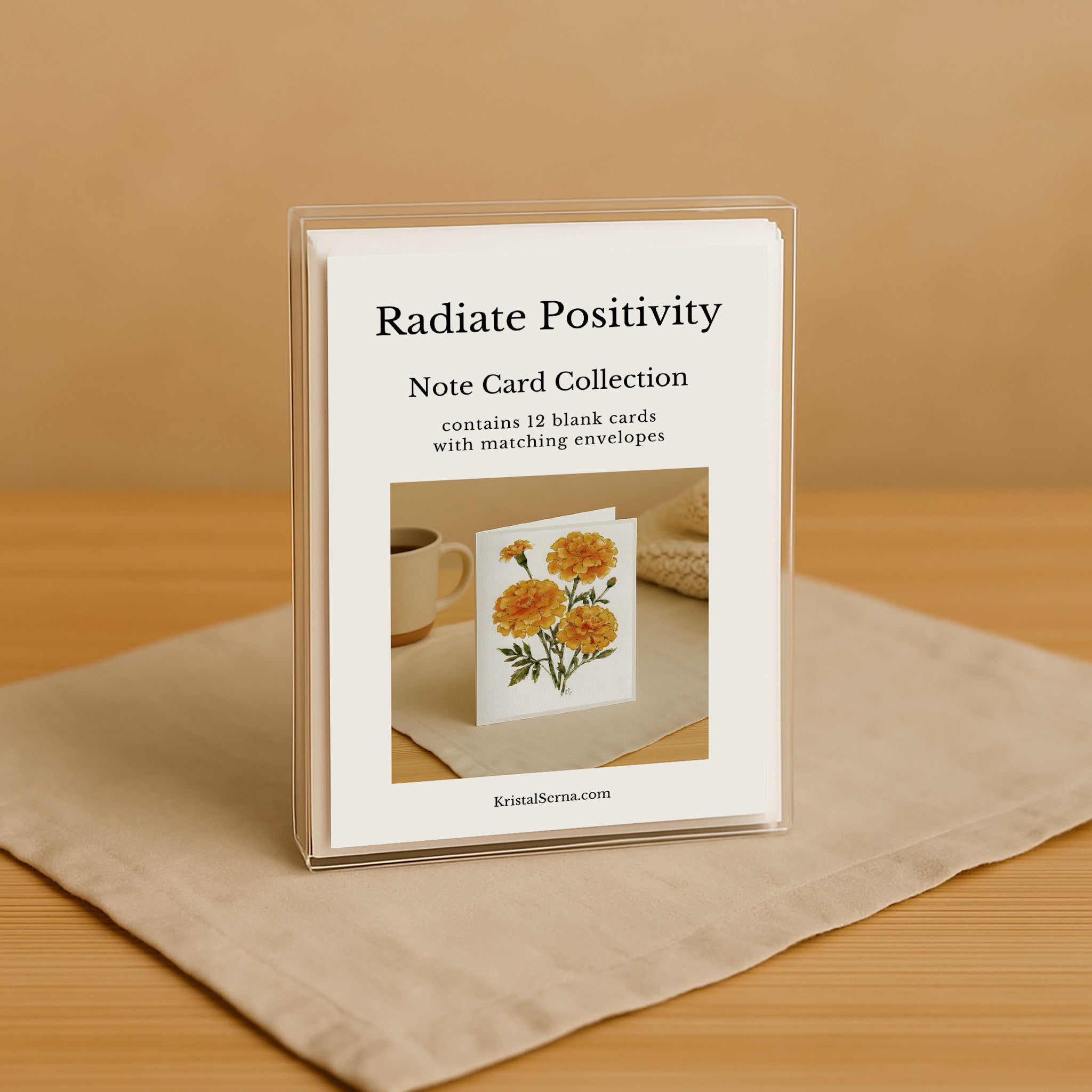 Radiate Positivity  Blank Card
