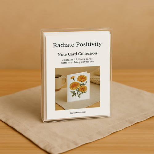 Radiate Positivity  Blank Card