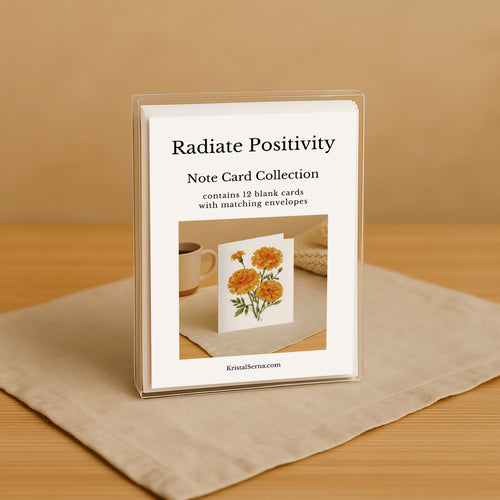 Radiate Positivity  Blank Card