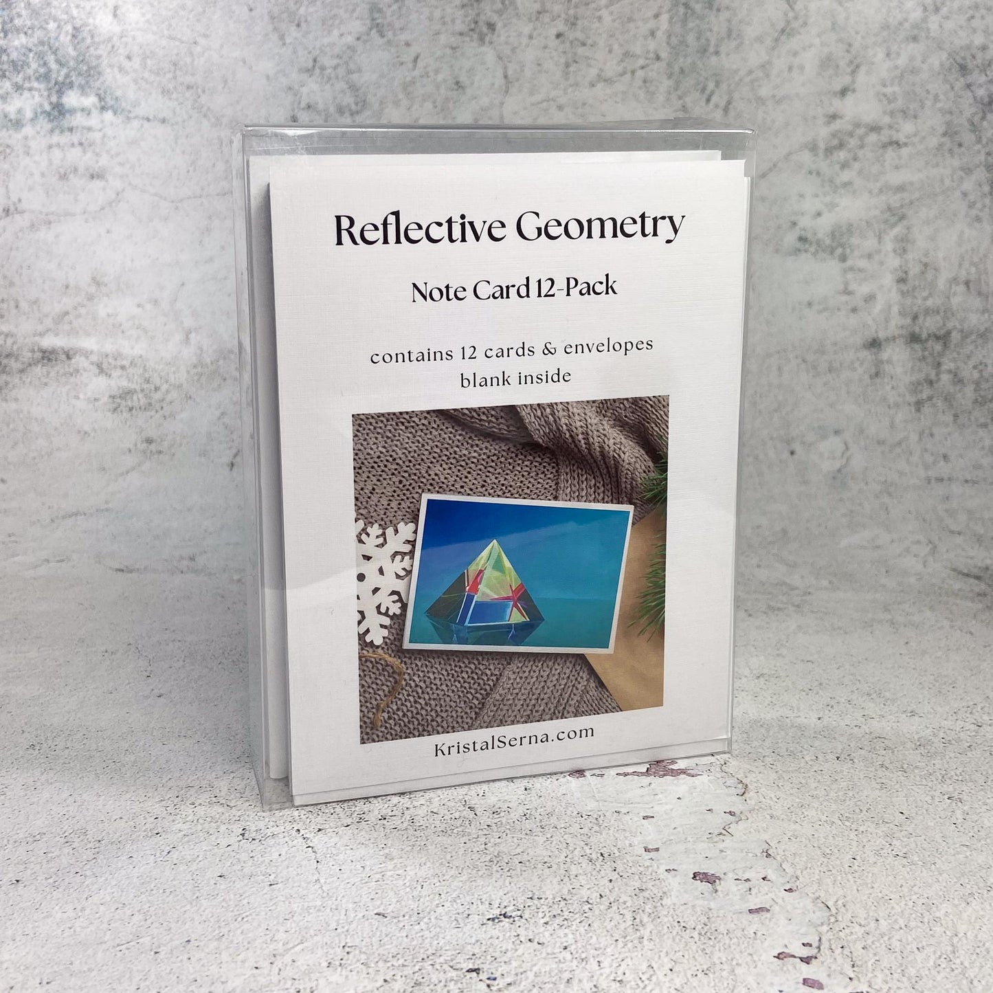 Reflective Geometry Blank Card