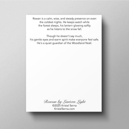 White card with text on a gray background