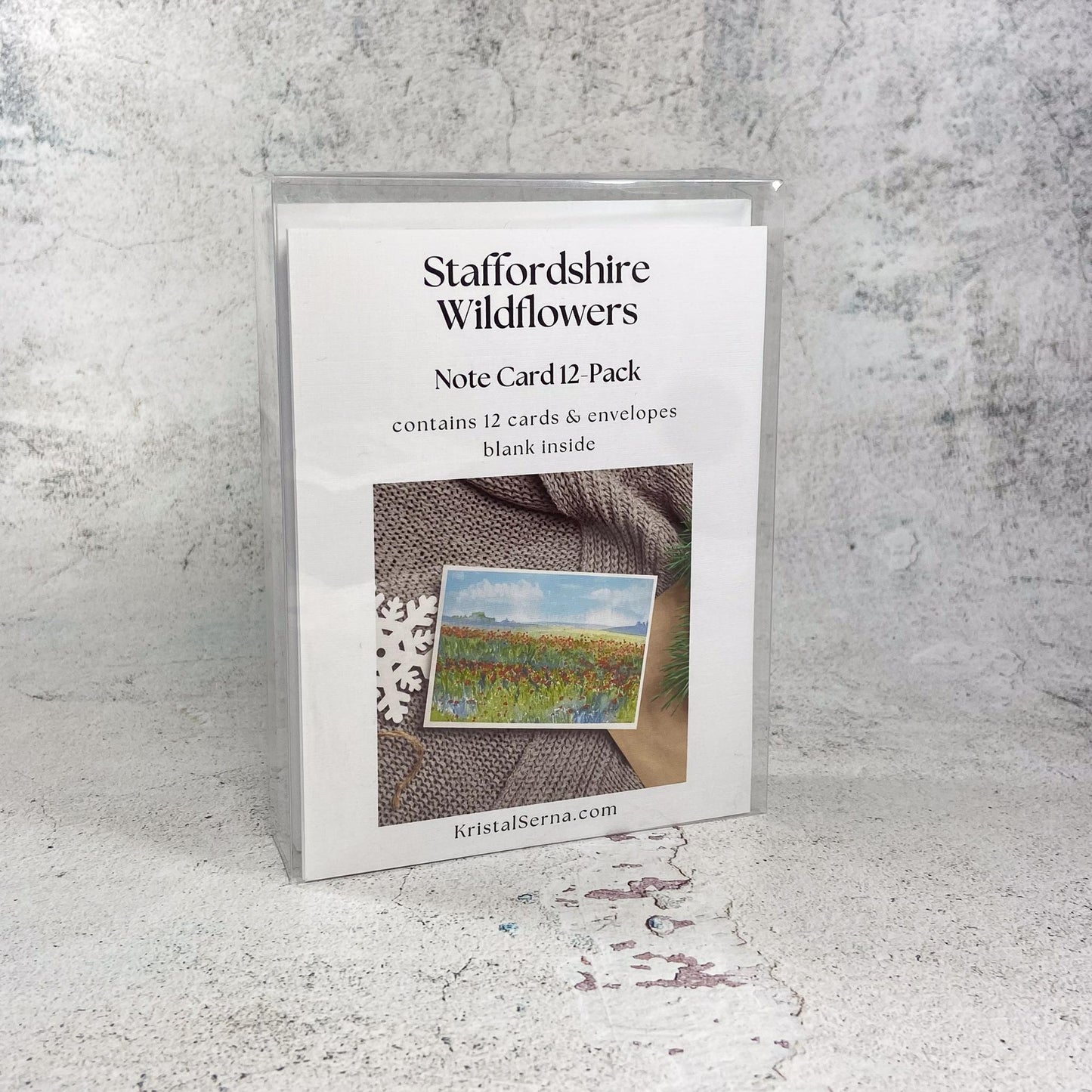 Staffordshire Wildflowers Blank Card