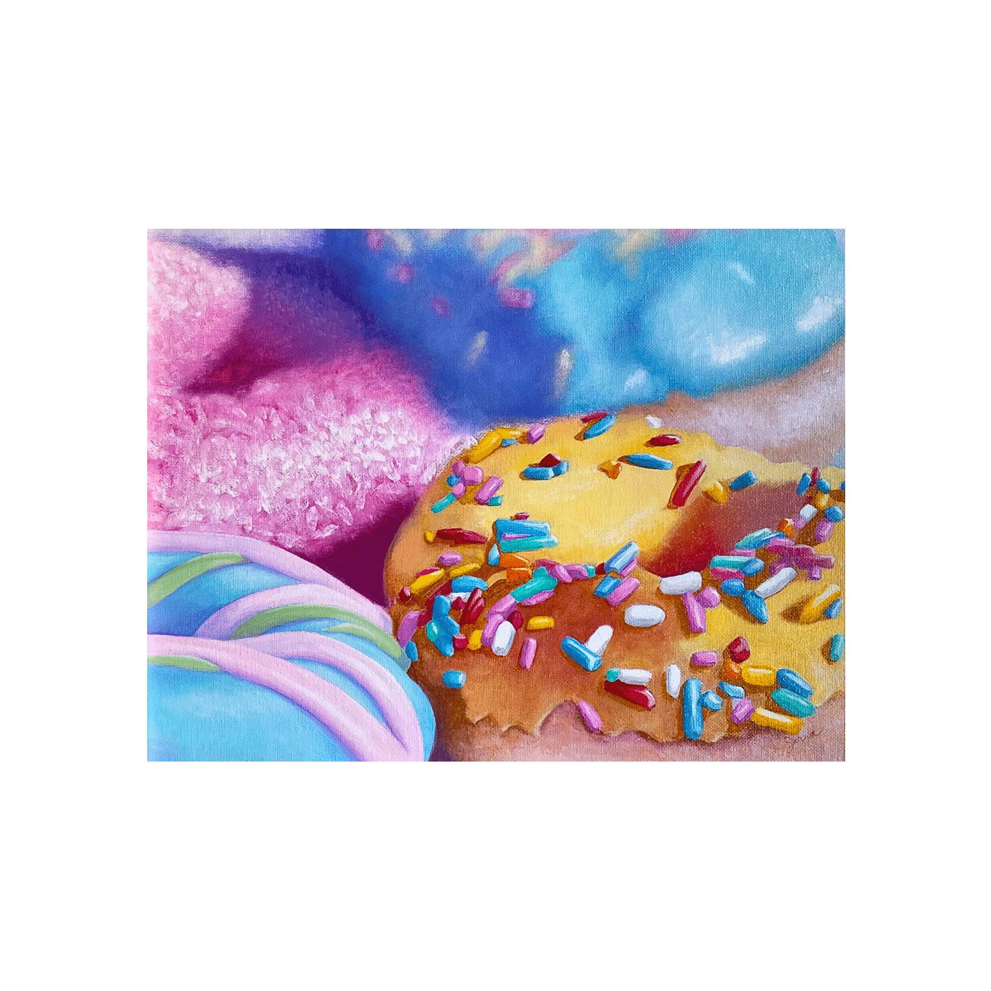 Sweet Tooth Oil Painting, 11x14"